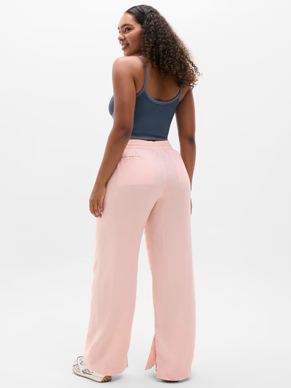 Athleta Retreat Linen High Rise Wide Leg Pant - Picture 5 of 6